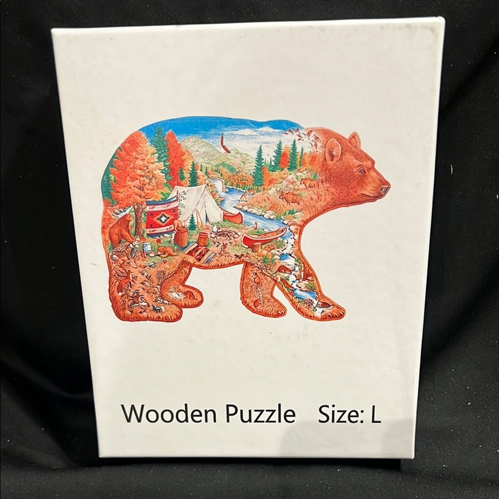 Bear Country Shaped 1000 Piece wooden Puzzle